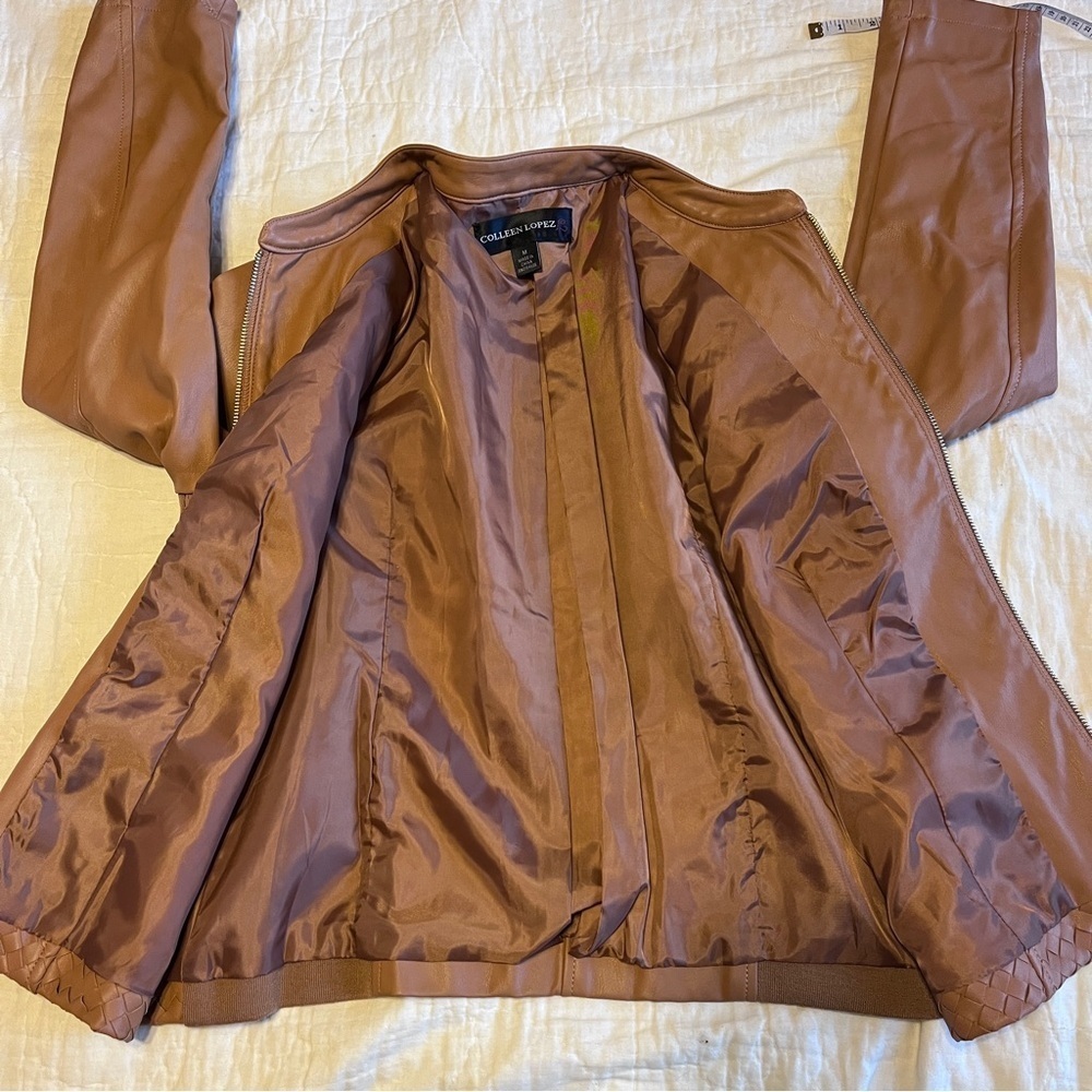 Colleen Lopez, Vegan Leather Jacket View 5